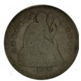 1857-D Seated Liberty Silver Dime