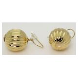 14kt Gold Large Designer Earrings