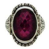Oval 8.00 ct Purple Garnet Dinner Ring