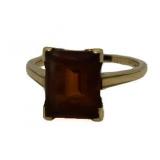14kt Gold Antique Baltic Amber Estate Ring