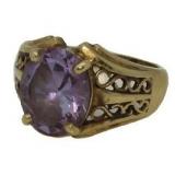 10kt Gold Lavender Amethyst Solitaire Ring