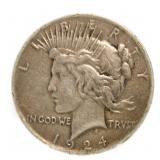 1924 Peace Silver Dollar