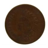 1865 Curved "5" Rotated Reverse Indian Head Cent