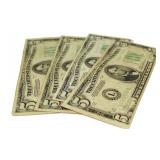 (4) 1934.C Green Seal $5 Federal Reserve Notes