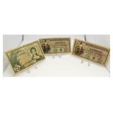 3 pc Military Currency