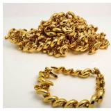 (12) Wholesale Lot -  22kt GP Fashion Bracelet