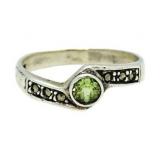 Brilliant Peridot Solitaire Ring