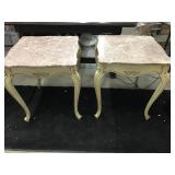 Vintage French Marble Top Tables