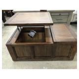 Rustic Solid Wood Lift Top Table