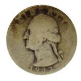 RARE 1932-D Washington Silver Quarter