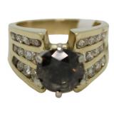 14kt Gold Brilliant Fancy 4.05 ct Diamond Ring