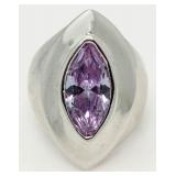 Fancy Marquise Genuine Kunzite Designer Ring