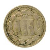 1865 - 3 Cent Nickel