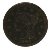 1846 Braided Hair Large Cent