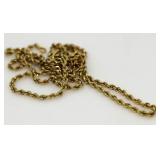 14kt Gold 20" Rope Necklace