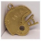10kt Gold "Giants" Football Pendant