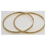 XX-Large Gold Toned Hoop Earrings