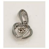 Diamond Double Heart Pendant