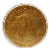 1987 Gold Guilde American Eagle Silver Dollar