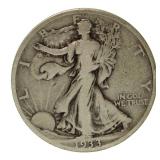 1933-S Walking Liberty Silver Half Dollar