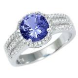 Brilliant 2.50 ct Tanzanite Solitaire Ring