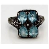 Pear 5.00 ct Designer Ring