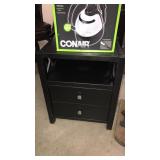 Black 2 Drawer Stand