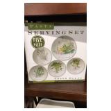 5 pc Pasta Serving Set