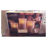 3 pc LED Candle Set w
