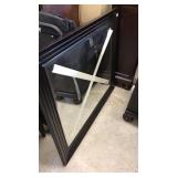 2060 Black Large Beveled Mirror