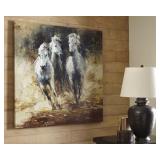 A8000179 Odero 48 x 48 Wild Horses Oil On Canvas