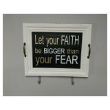 Rustic Faith Coat Rack