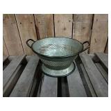 Rustic Zinc Accent Bowl