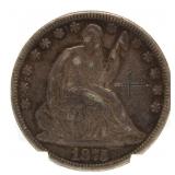 1875 Seated Liberty Silver Half Dollar *Scratch