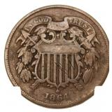 1864 - 2 Cent Piece