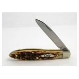 Case XX Tony Bose Amber Tear Drop  Knife