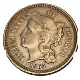 1865 3 Cent Nickel