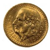 1945 Mexico $2.50 Gold Pesos