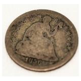 1856 Seated Liberty Silver Half Dime