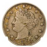 1883 "No Cents" Liberty V Nickel