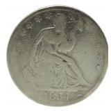 1854-O Seated Liberty Silver Half Dollar