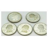 (5) Silver State Proof Quarters