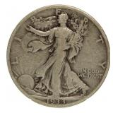 1933-S Walking Liberty Silver Half Dollar