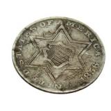 1856 Silver 3 Cent Piece