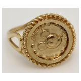 10kt Gold Disney Mickey Mouse Ring
