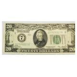 1928 $20 Redeemable In Gold Federal Reserve Note