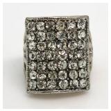 Fashion White Topaz Party Ring