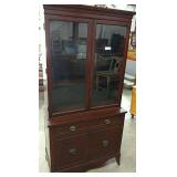 Mahogany Breakfront China Cabinet