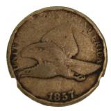 1857 Flying Eagle Cent *1st Year