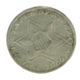 1854 Silver 3 Cent Piece